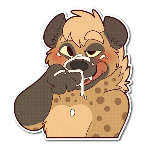 Spotted Hyena emoji 💦