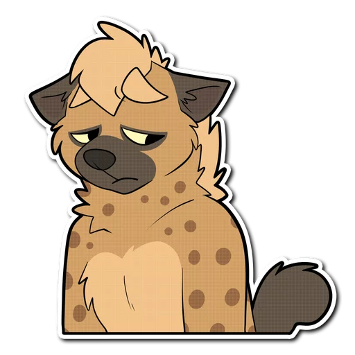 Spotted Hyena stiker 😞