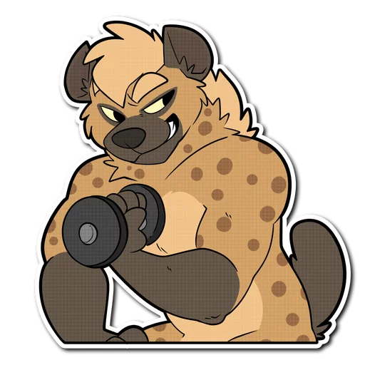 Spotted Hyena stiker 💪