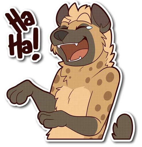 Стікер Spotted Hyena 😂