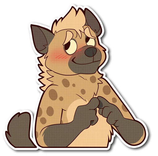 Spotted Hyena emoji 😖