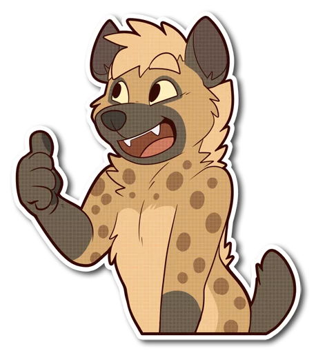 Spotted Hyena emoji 👍