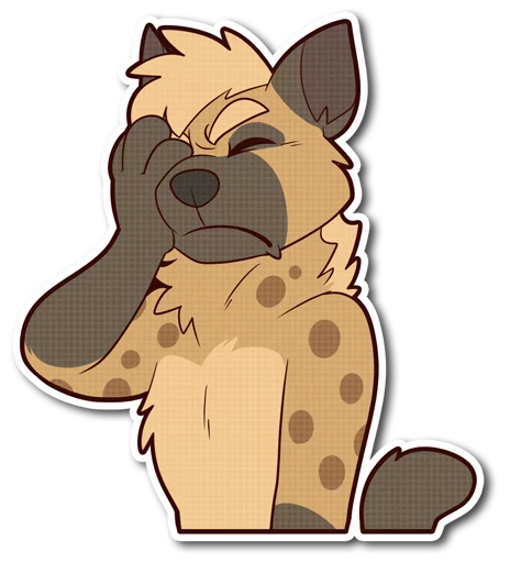 Spotted Hyena stiker 😣