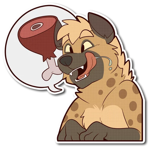 Spotted Hyena emoji 🍖