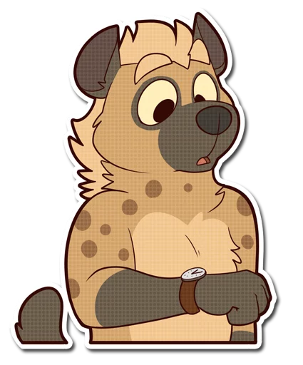 Spotted Hyena emoji 🕟