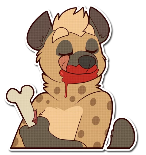 Spotted Hyena emoji 🍖