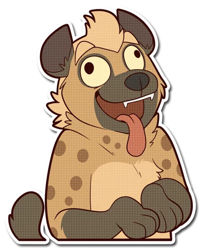 Spotted Hyena stiker 😜
