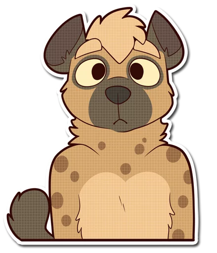 Spotted Hyena emoji 😶