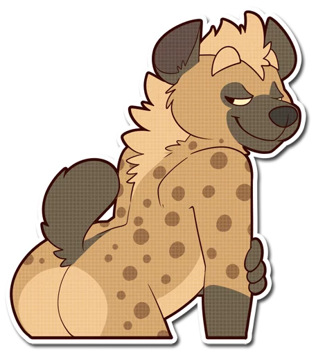 Spotted Hyena emoji 🍑
