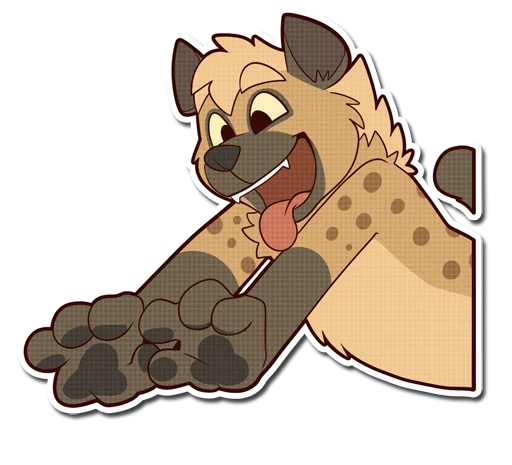 Spotted Hyena emoji 🤗