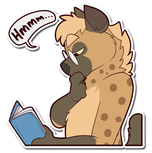 Стикер Spotted Hyena 📚