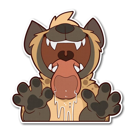 Spotted Hyena stiker 👅