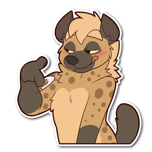 Spotted Hyena emoji 😏