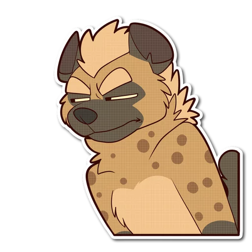 Spotted Hyena emoji 😑