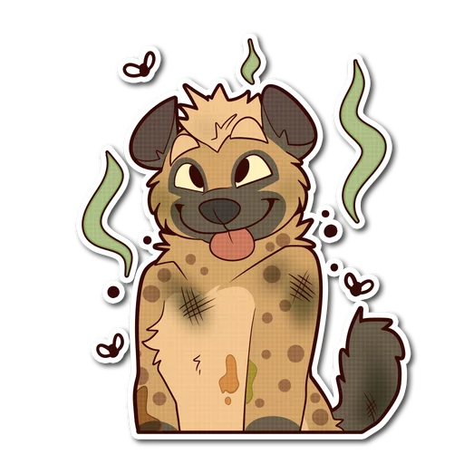 Spotted Hyena emoji 👃