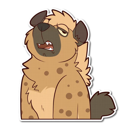 Spotted Hyena emoji 🙄