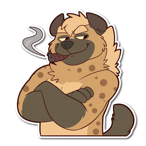 Spotted Hyena stiker 👔