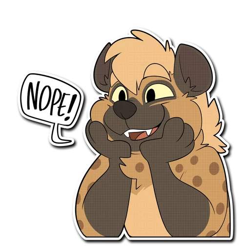 Spotted Hyena emoji 🚫