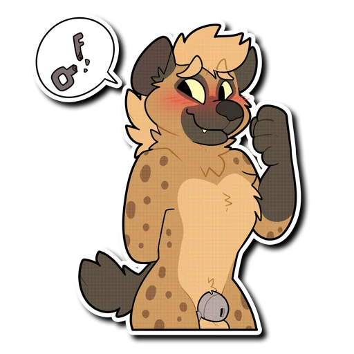 Spotted Hyena emoji 🔑