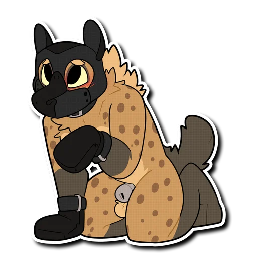 Spotted Hyena emoji 🐶