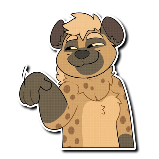 Telegram stiker «Spotted Hyena» 🙂
