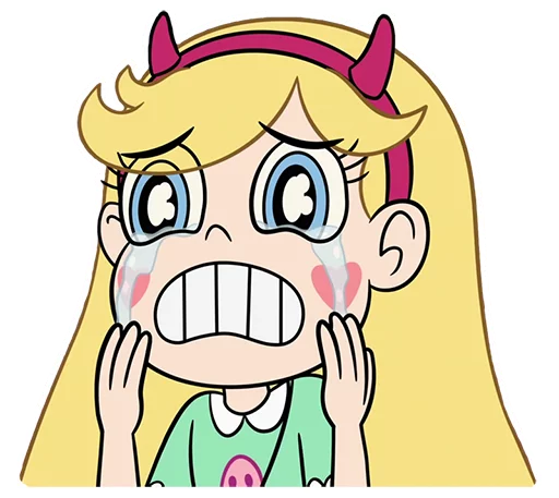 Стикер Star vs the forces of evil 😢
