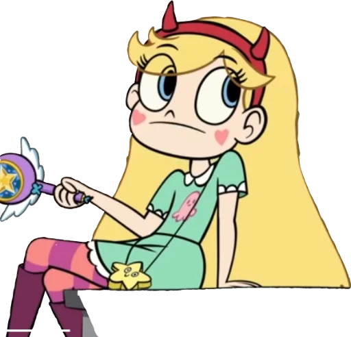 Telegram stiker «Звездная принцесса против сил зла» 🤨