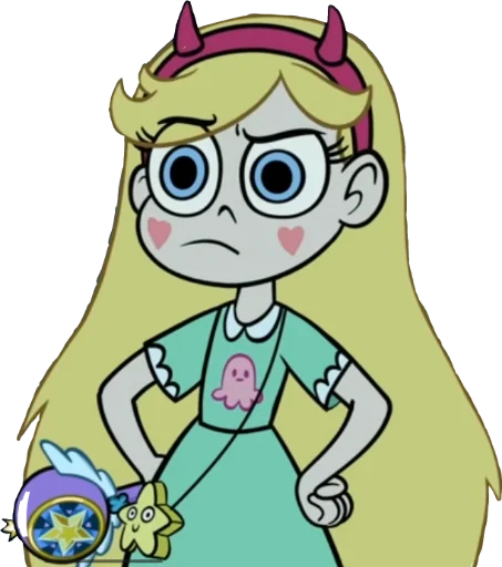 Telegram stiker «Звездная принцесса против сил зла» 🤨