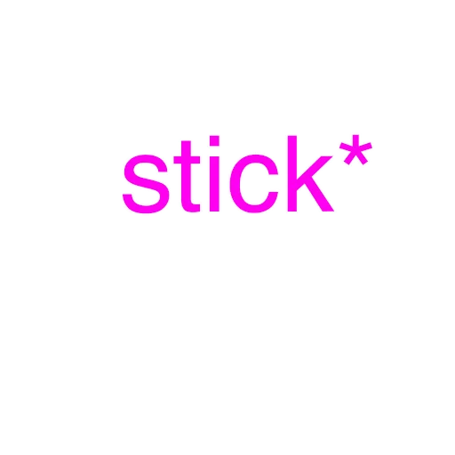 stick sticker 😠