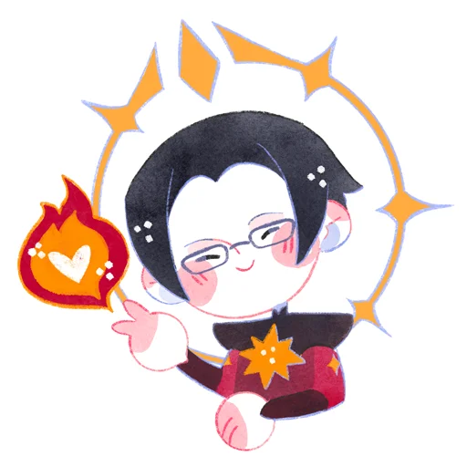Авторский стикерпак Genshin Impact emoji 😘