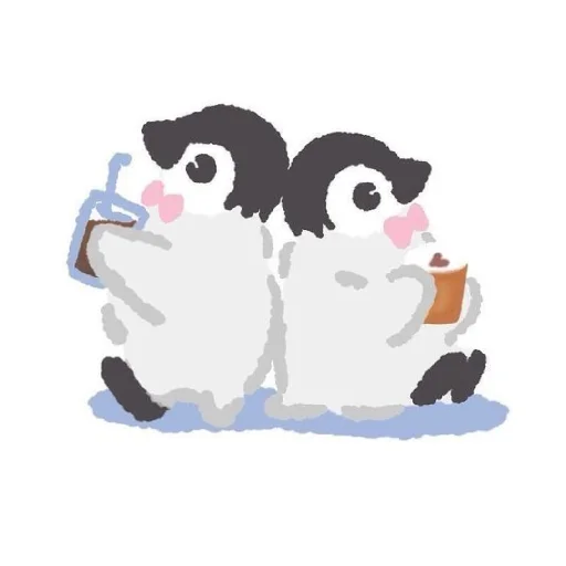 Telegram Sticker «Penguins» 🥤