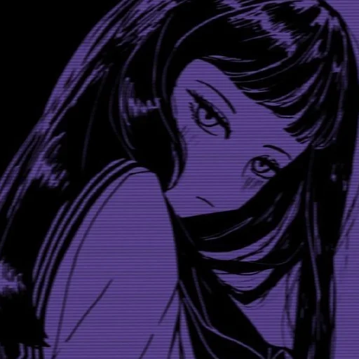 Violet (anime chan) stiker 💜