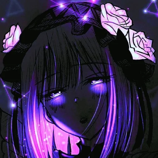 Telegram Sticker «Violet (anime chan)» 💜