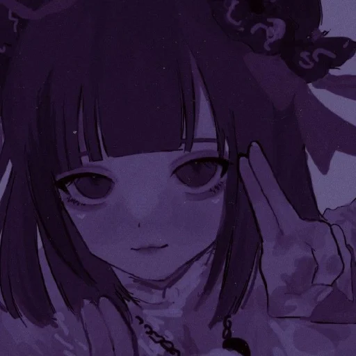 Стікер Violet (anime chan) 💜
