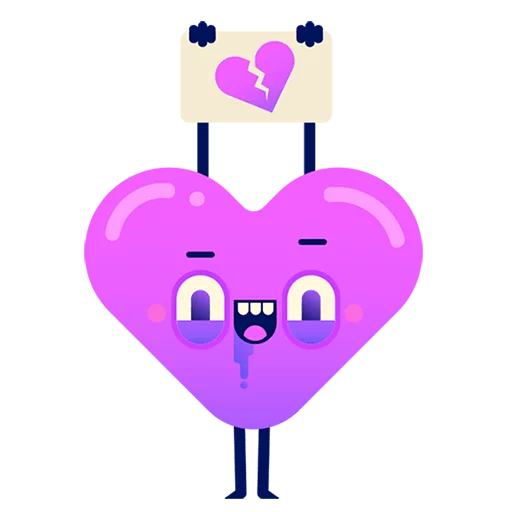 Telegram Sticker «Made With Love» 💔