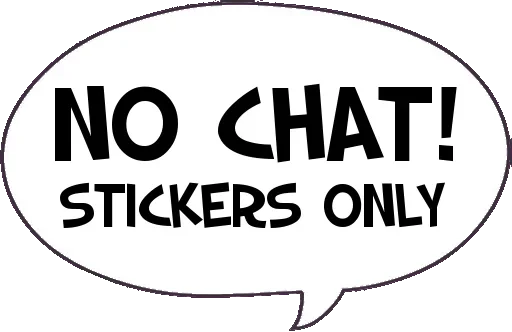 Стикер Telegram «stickers only» 😚