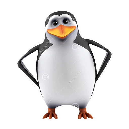 Telegram stikerlari Dank 3d stock penguins