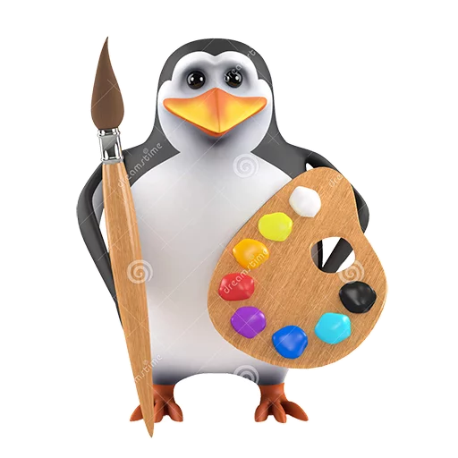 Telegram Sticker «Dank 3d stock penguins» 🎨