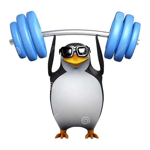 Telegram Sticker «Dank 3d stock penguins» 🏋