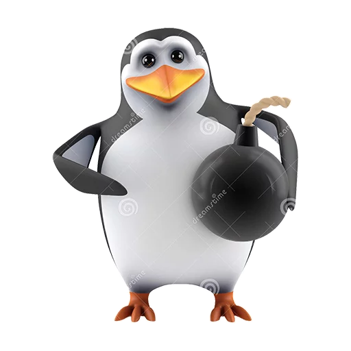 Telegram Sticker «Dank 3d stock penguins» 💣
