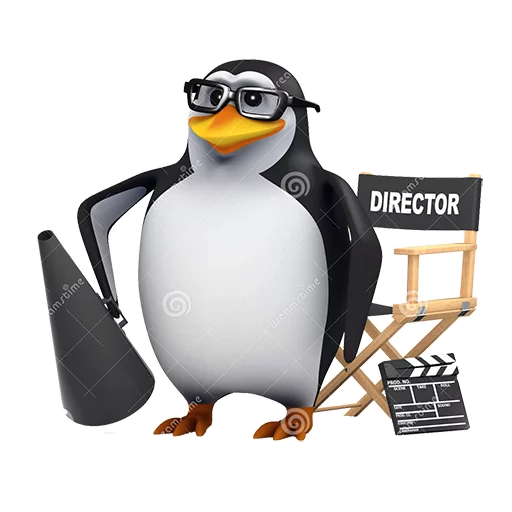 Telegram Sticker «Dank 3d stock penguins» 🎬