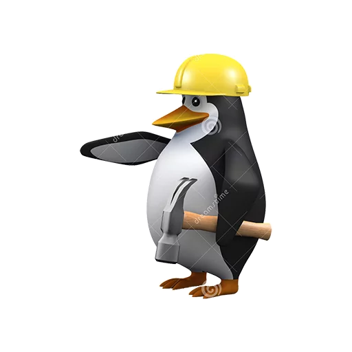 Telegram Sticker «Dank 3d stock penguins» 🔨