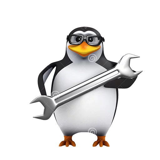 Telegram Sticker «Dank 3d stock penguins» 🔧
