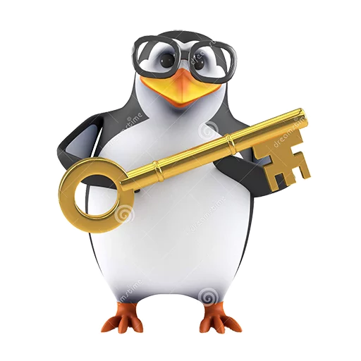 Telegram Sticker «Dank 3d stock penguins» 🔑