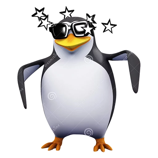 Емодзі Dank 3d stock penguins ⭐