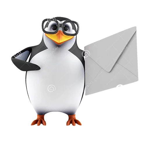 Стикер Telegram «Dank 3d stock penguins» ✉