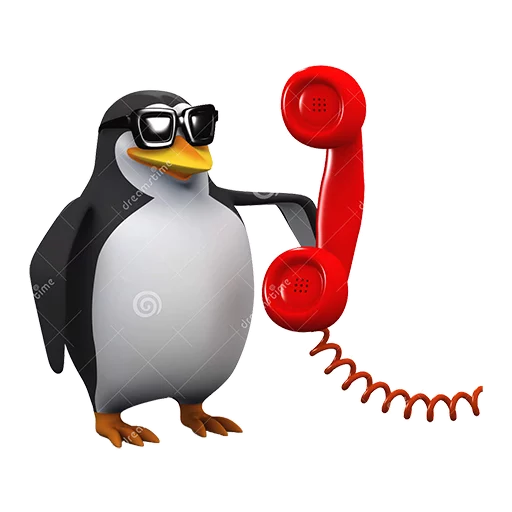 Telegram stiker «Dank 3d stock penguins» 📞