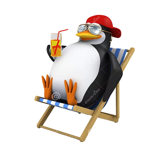 Telegram Sticker «Dank 3d stock penguins» 🍹