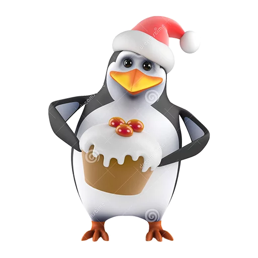 Емодзі Dank 3d stock penguins 🎂