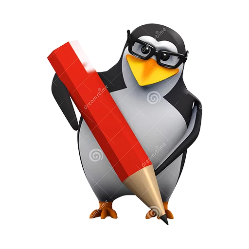 Стикер Telegram «Dank 3d stock penguins» ✏